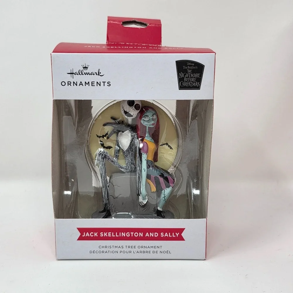 Hallmark Disney Nightmare Before Christmas Jack Skellington Sally Tree Ornament